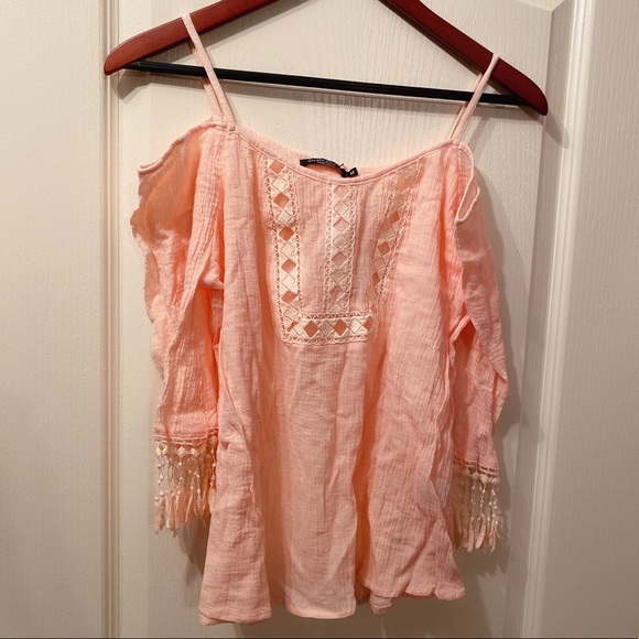 NWT OHMYJULIAN BOHO off shoulder top M - Picture 1 of 4